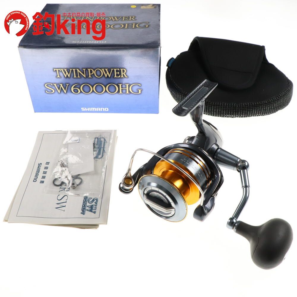 中古】 シマノ 09 ツインパワーSW 6000HG /A218M スピニングリール