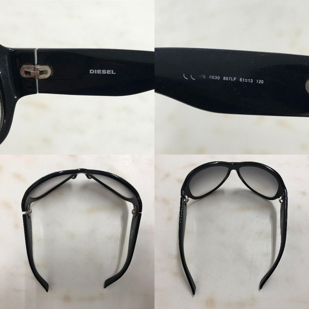 02w03192 ディーゼル DIESEL ブラック メンズ 61□13-120 ケース付き 