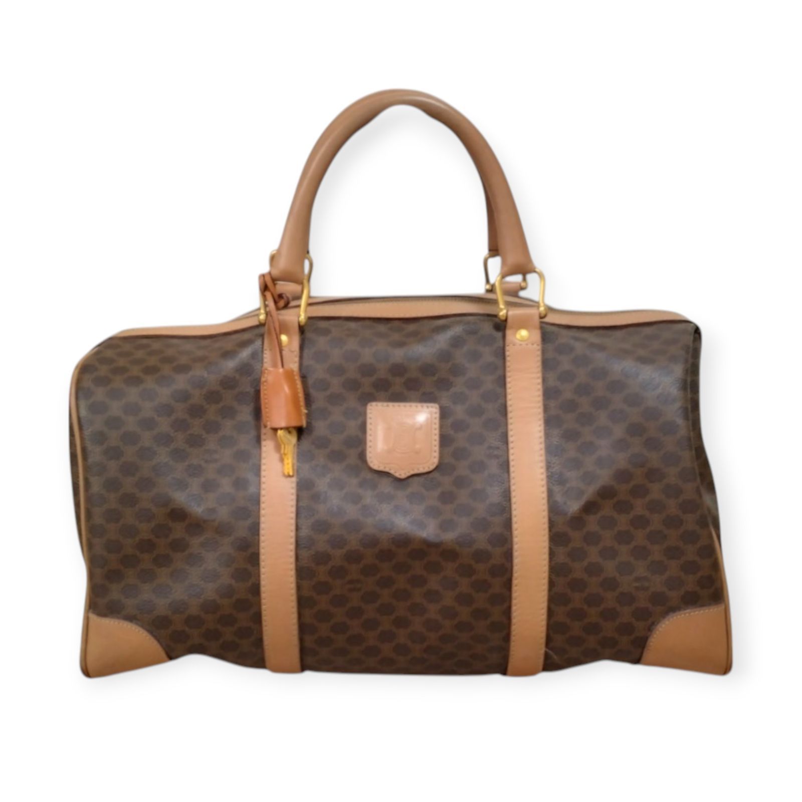 セリーヌ ボストンバッグ マカダム ゴールド金具 鍵 クロシェ カデナ CELINE ブランドバッグ ブランド TYB0035