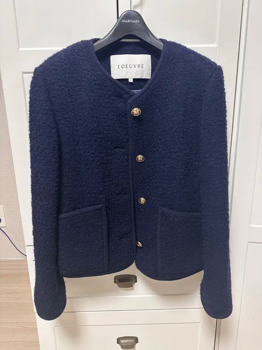 LOEUVRE バックル バインディング ウールジャケット