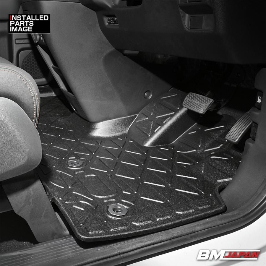 フリード GT1 2 3 4 2025 R6 .6〜 ガソリン車 5 6 7人乗り共通 3D ラバーマット 1列目用 フロアマット ブラック カスタム 防水 防汚 防傷 アウトドア レジャー BM