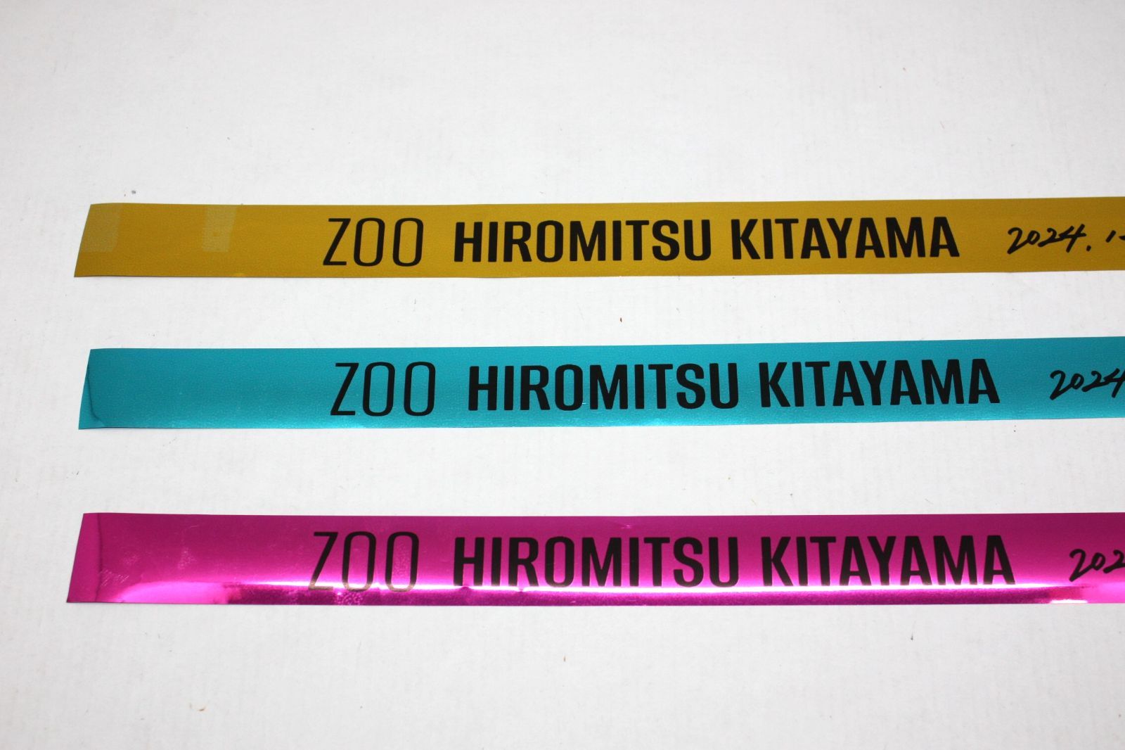 1021・TOBE 北山宏光 ZOO 銀テープ 3本セット HIROMITSU