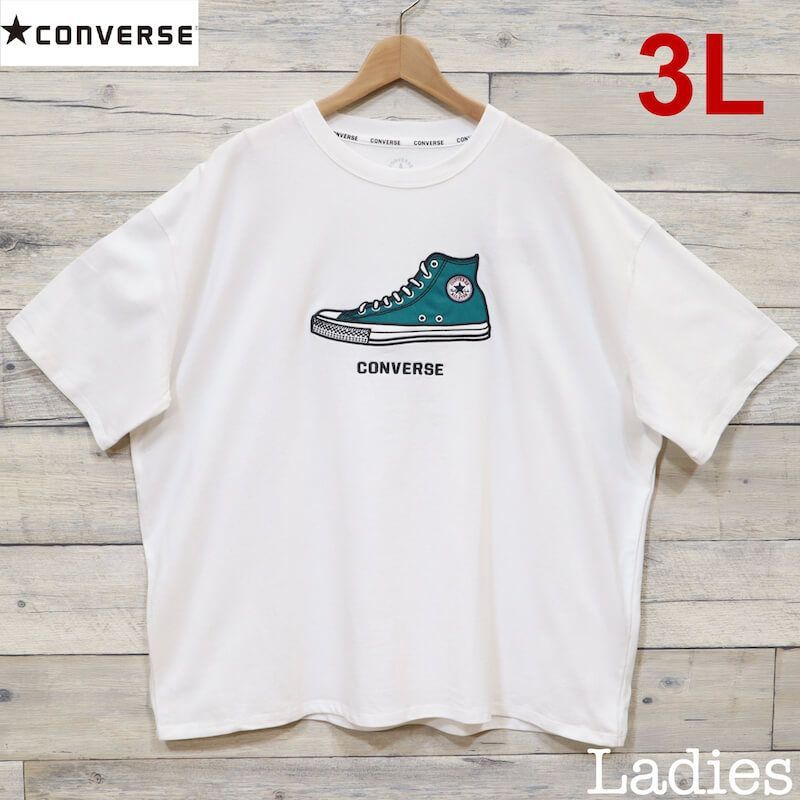 新品 レディース コンバース converse スニーカー 貼付 半袖 tシャツ