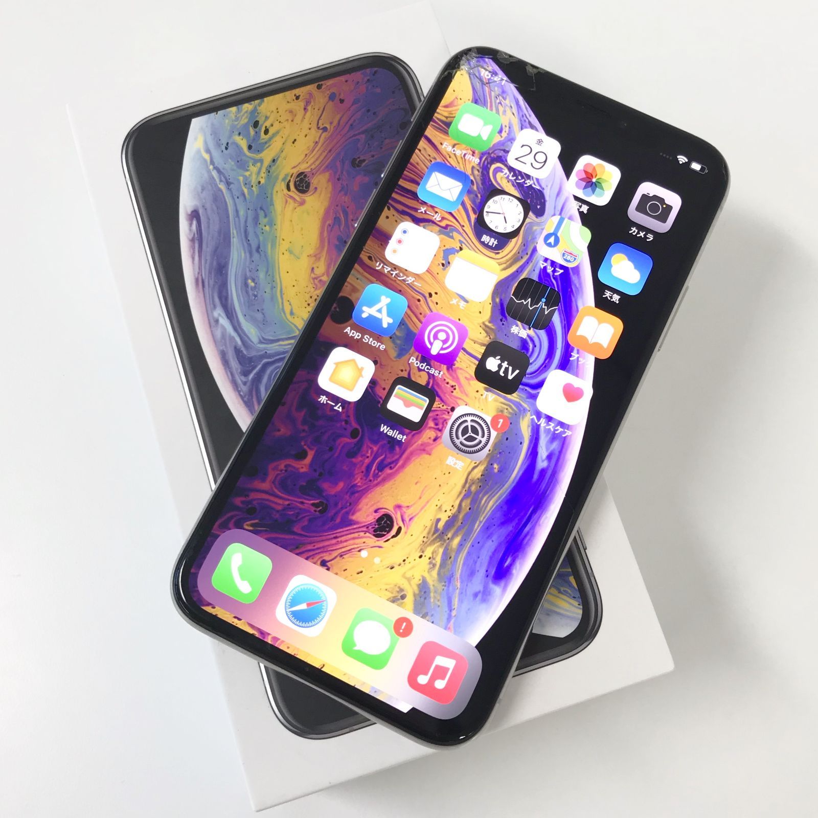 θ【ジャンク品/SIMロック解除済み】iPhone XS 64GB シルバー