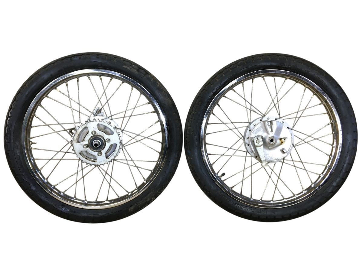 SUZUKI コレダスクランブラー50 LA13A 前後 ホイール セット レストア 組み換え 流用 ＯＨベースにも 2768-Z4351