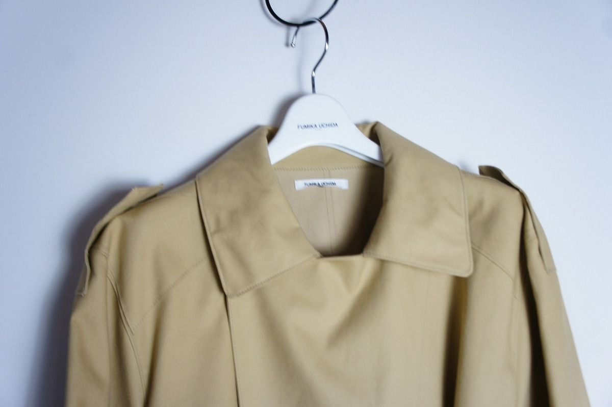 FUMIKA_UCHIDA フミカウチダ HORSE CLOTH BONDING TRENCH COAT