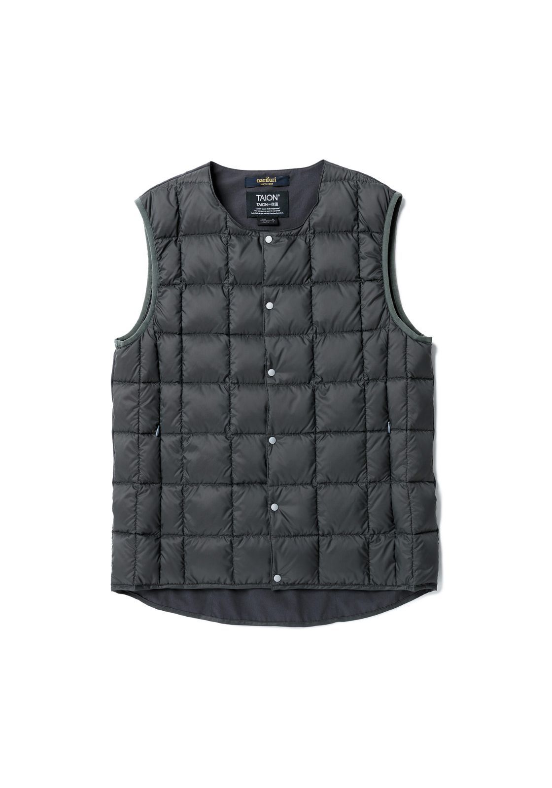 narifuri × TAION クルーネックサイクルインナーベスト NFTA-02 チャコール