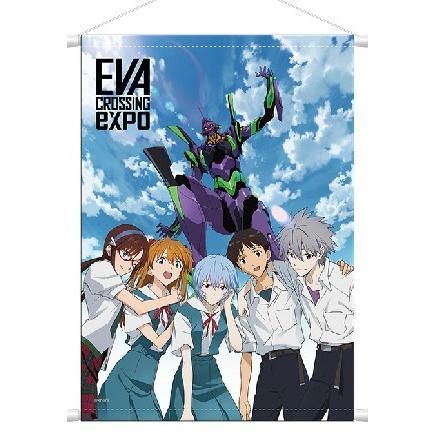 エヴァンゲリオン大博覧会 エヴァ博  限定 メインビジュアル B2 タペストリー アスカ マリ 綾波レイ カヲル シンジ 