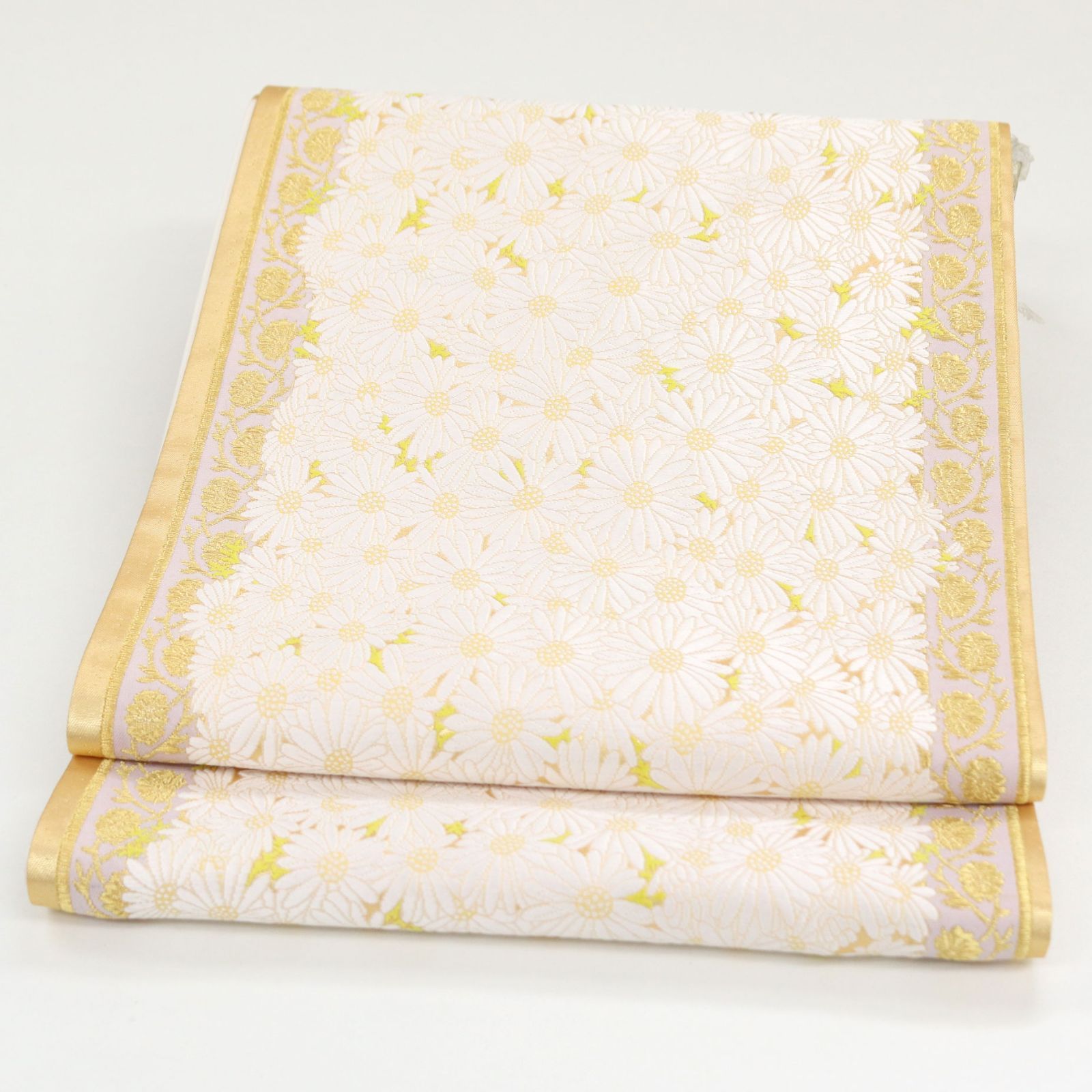 カンナ　山口美術織物　献上春菊紋　六通　唐織 山口美術織物 献上春菊紋 六通 唐織