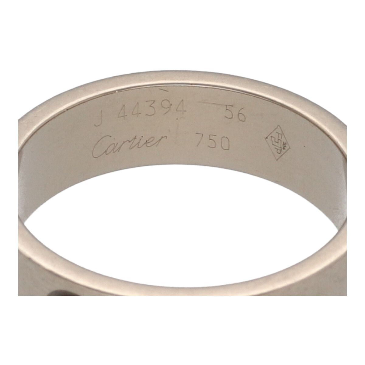 中古】 Cartier カルティエ ラブリング B4084756 ＃56 K18WG ホワイト