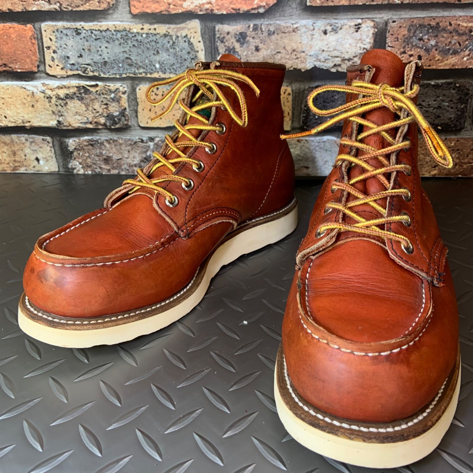 ☆REDWING 875 半円犬タグ 1996年製 US7.5D 25.5㎝ (24K29-875