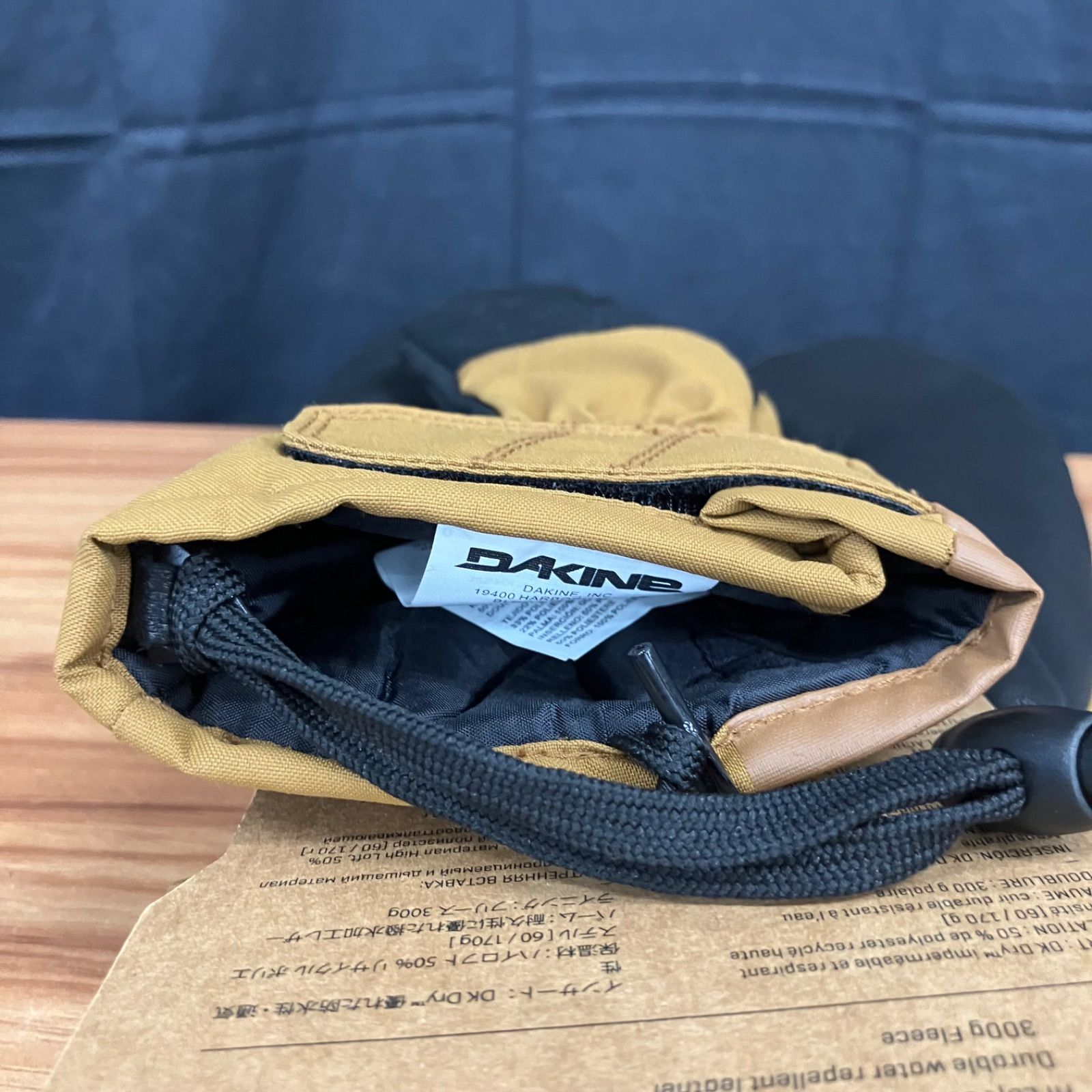 DAKINE GORE-TEX ミトングローブ TAN Lサイズ ダカイン OUTLET】DAKINE メンズ LEATHER TITAN GORE-T スノーグローブ