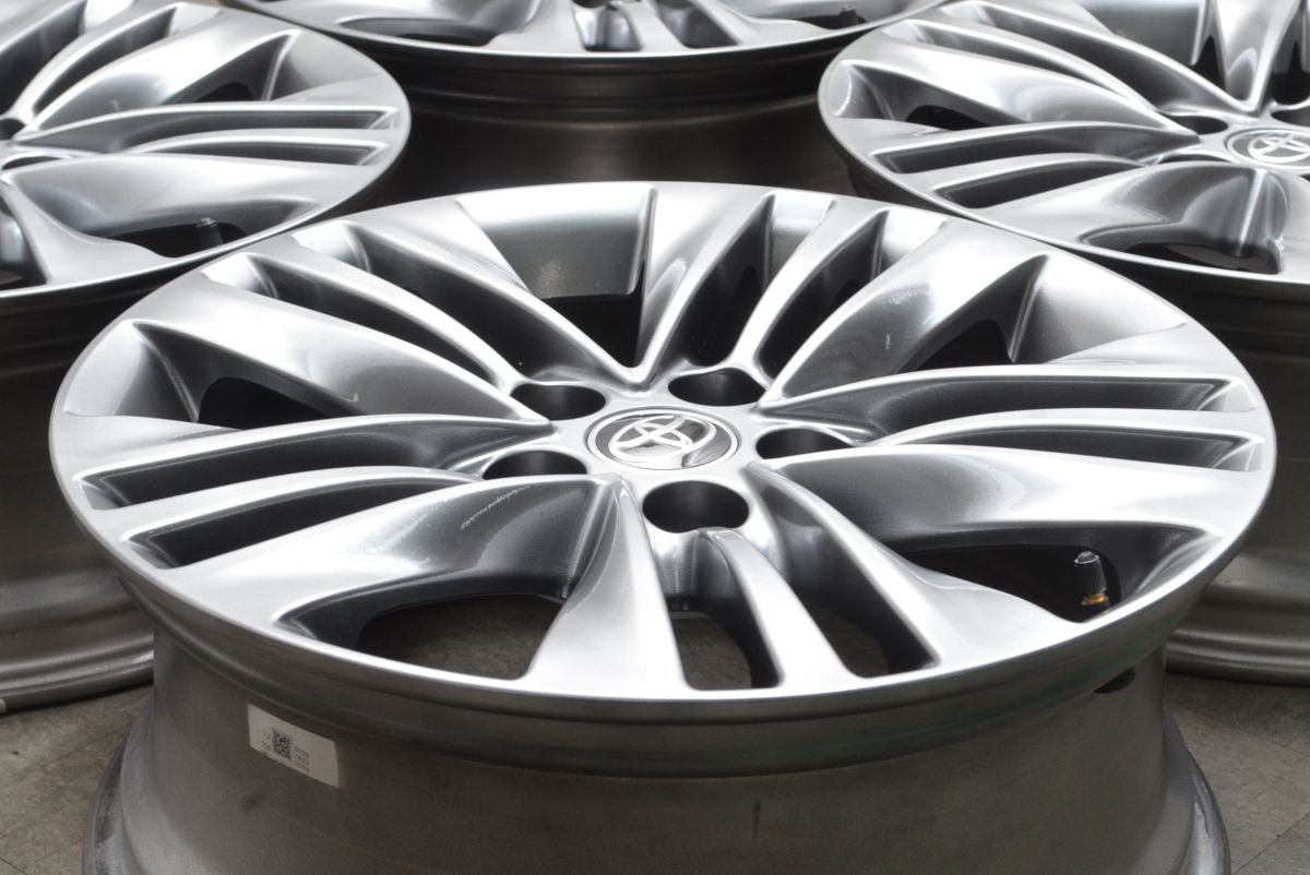 新車外し トヨタ 40 アルファード Z 純正 18in 7J 40 PCD120 4本セット ヴェルファイア レクサス LM 流用可 スタッドレス用