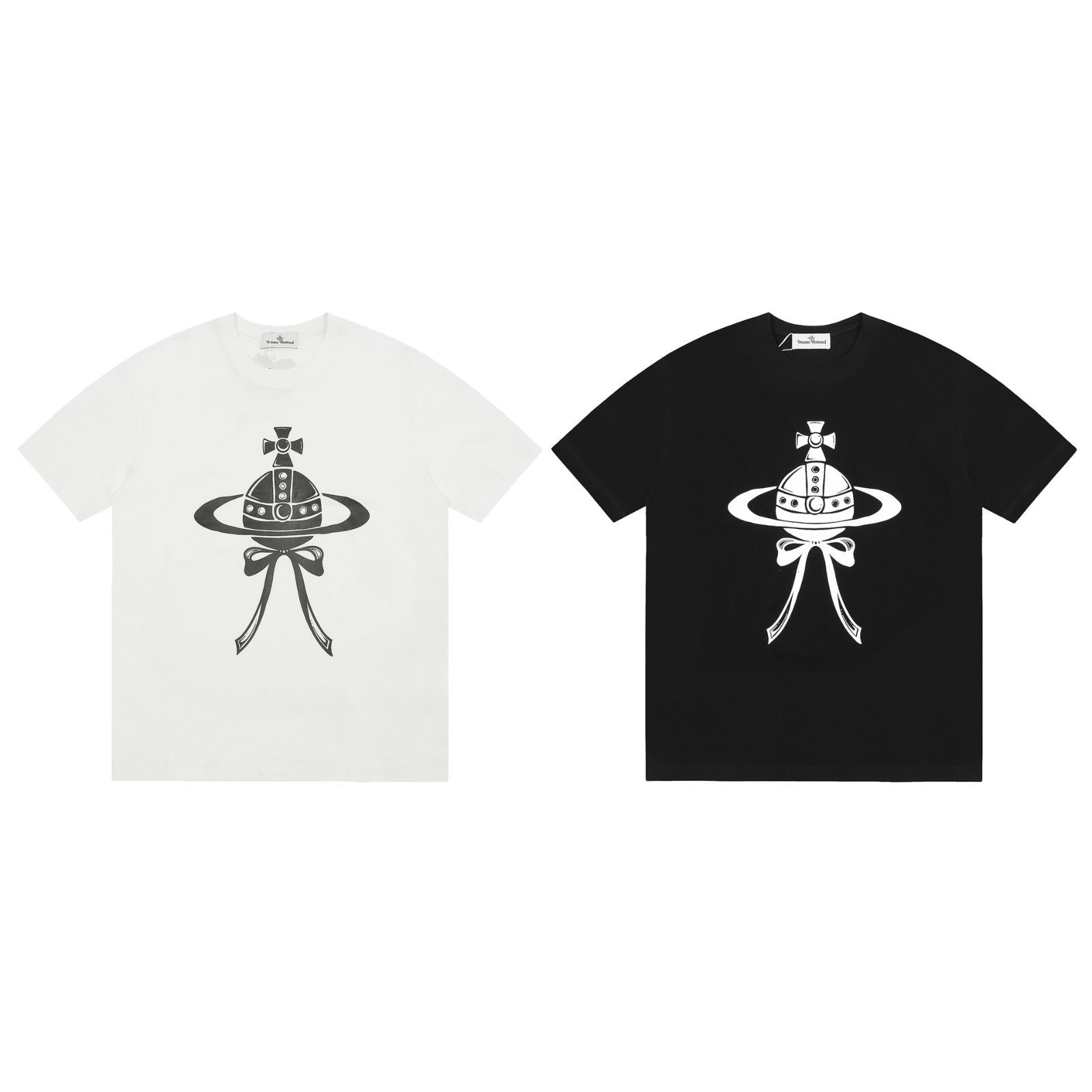 新作Vivienne Westwood 半袖Tシャツ 白 プリント柄 トレンド カラフル柄 春夏トレンド XS-L #V