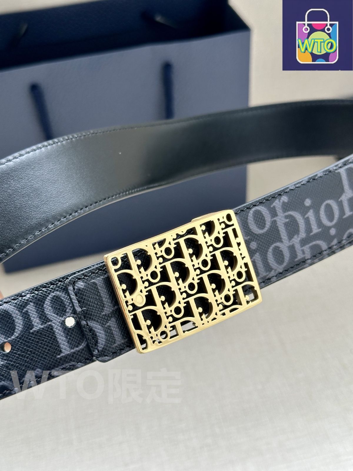 今日特価】Dior ディオール 35mm 両面ベルト-1 - メルカリ