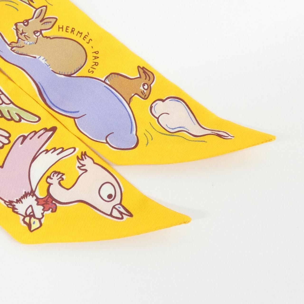 エルメス MILLE ET UN LAPINS ツイリー 064007S スカーフ