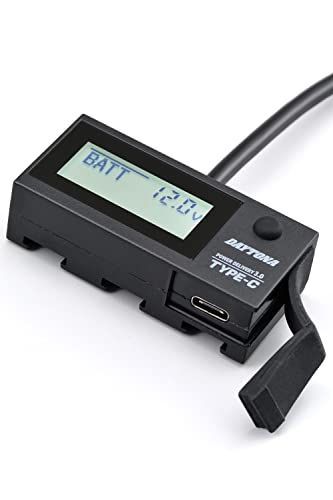 デイトナ バイク用 USB電源u0026電圧計 USB-C PD3.0対応 急速充電 1