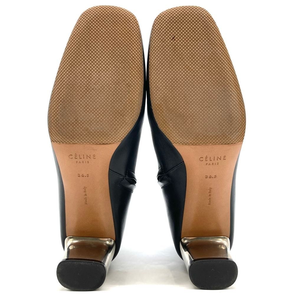 未使用 CELINE セリーヌ バンバン ブーツ ラムスキンレザー フィービー期 セリーヌ CELINE バンバン ショート ブーツ レザー ブラック