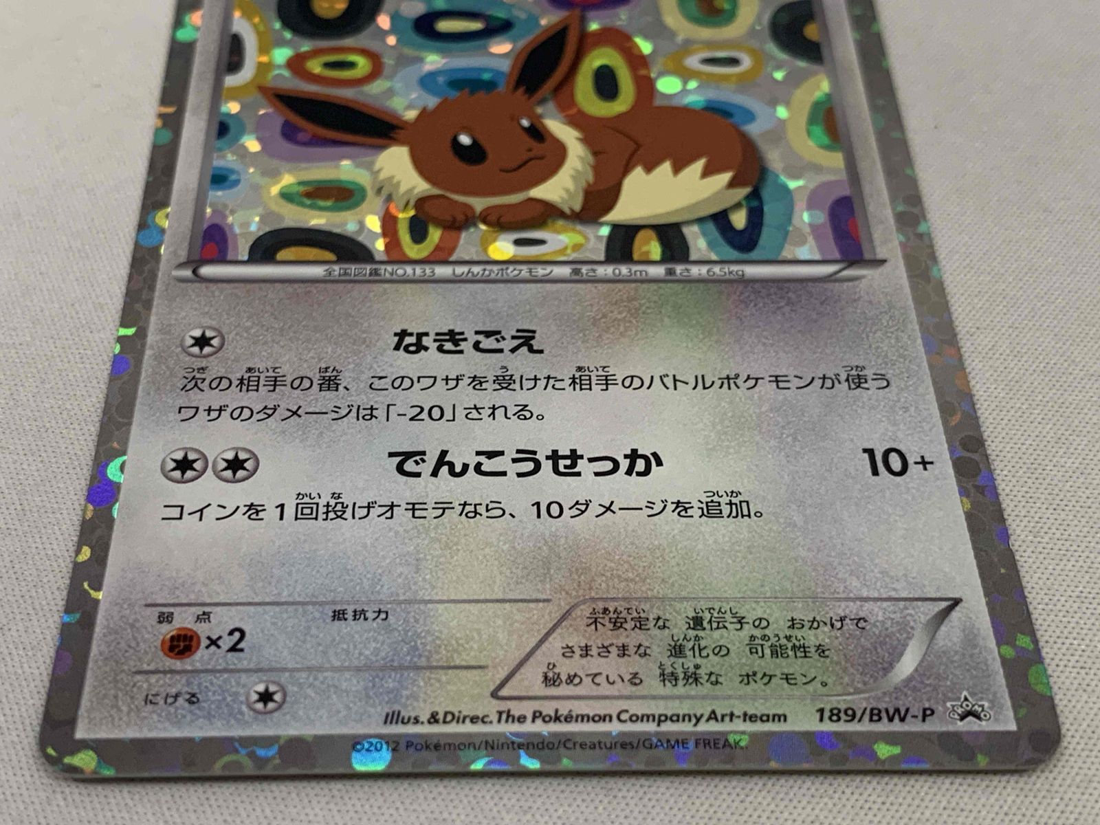 【 大感謝セール】 イーブイ [コレクションファイル 189/BW イーブイコレクション] ポケモンカードゲーム