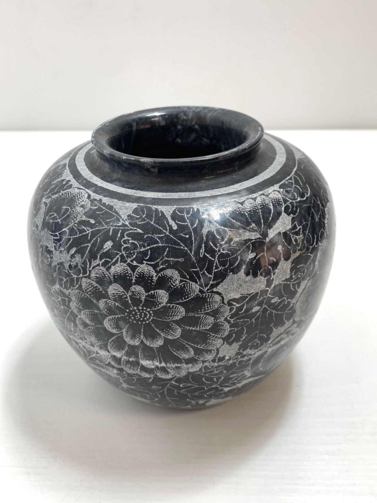大理石壺 花瓶 花器 フラワーベース - メルカリ
