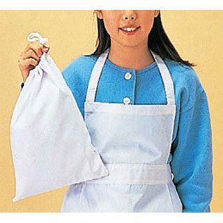 まとめ買い10個セット品 給食袋 白 大 厨房器具 製菓道具 おしゃれ 飲食店