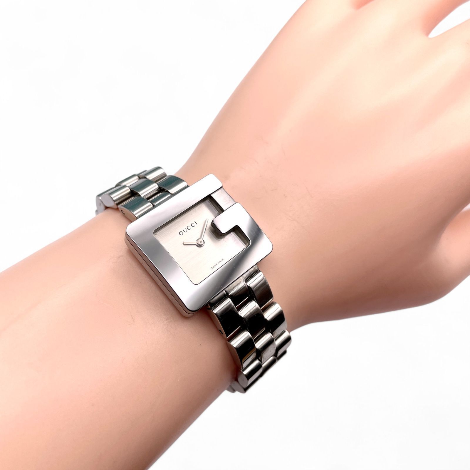 早い者勝ち！！ほぼ未使用  GUCCI timePieces 3600L 腕時計 美品 □ 稼働 GUCCI グッチ レディース 腕時計 3600L スクエア