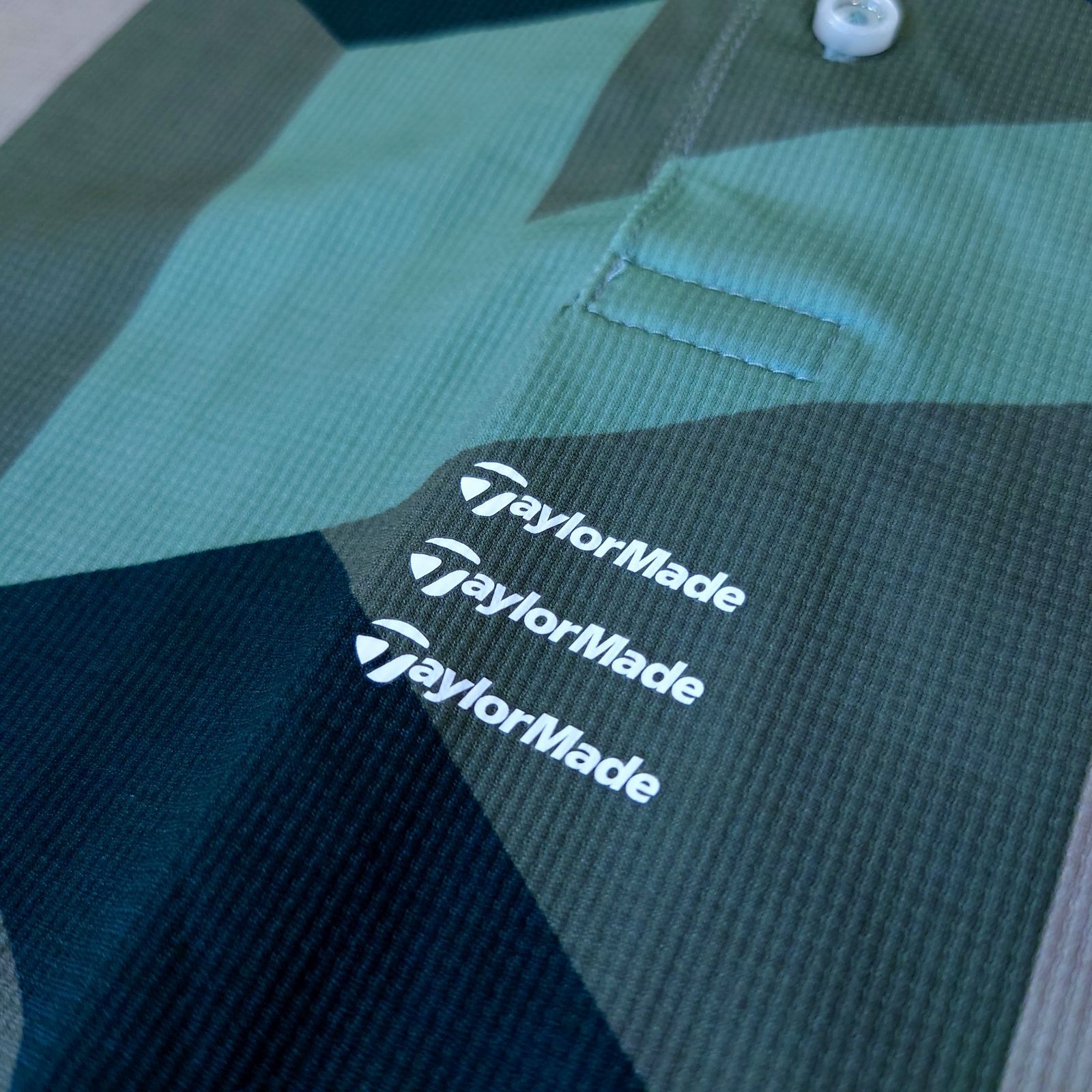 美品　ユナイテッドアローズ　テーラーメイド　カモ柄　コラボ　別注　ポロシャツ　L 極美品 TaylorMade × UNITED ARROWS GOLF カモフラ ショート