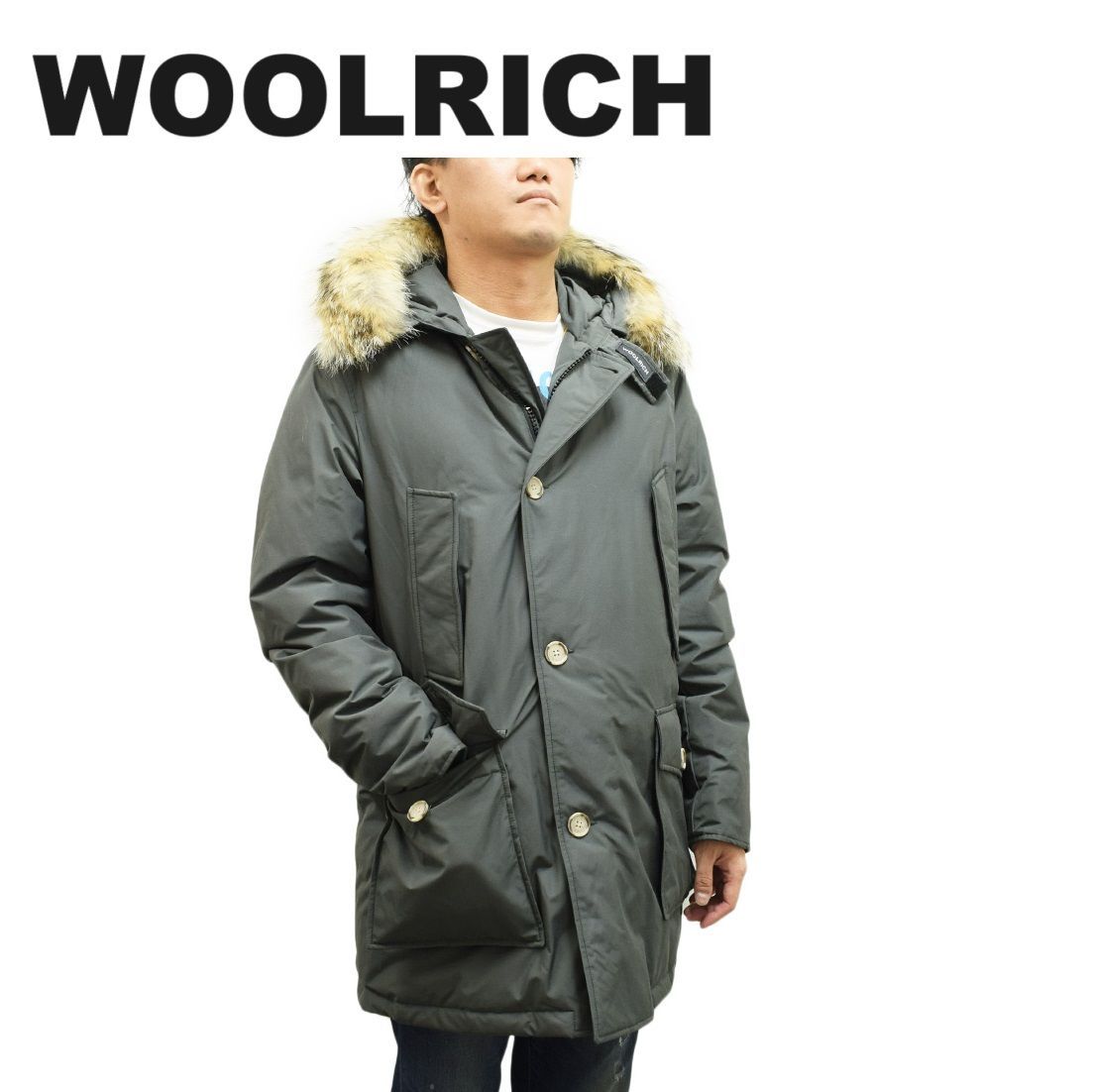 WOOLRICH ウールリッチ CFWOOU0482MRUT0001-GSH ARCTIC DETACHABLE FUR PARKA ダウンコート メンズ