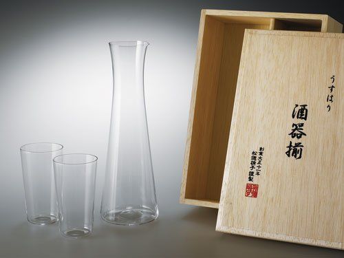 うすはりグラス 酒器揃 木箱入