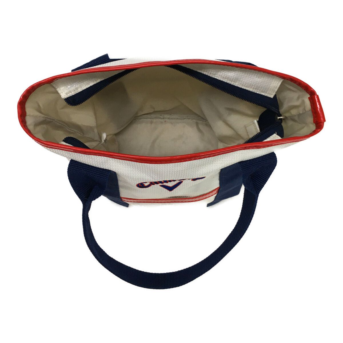 中古 キャロウェイ Callaway シューズケース ホワイト 白 トリコロール 