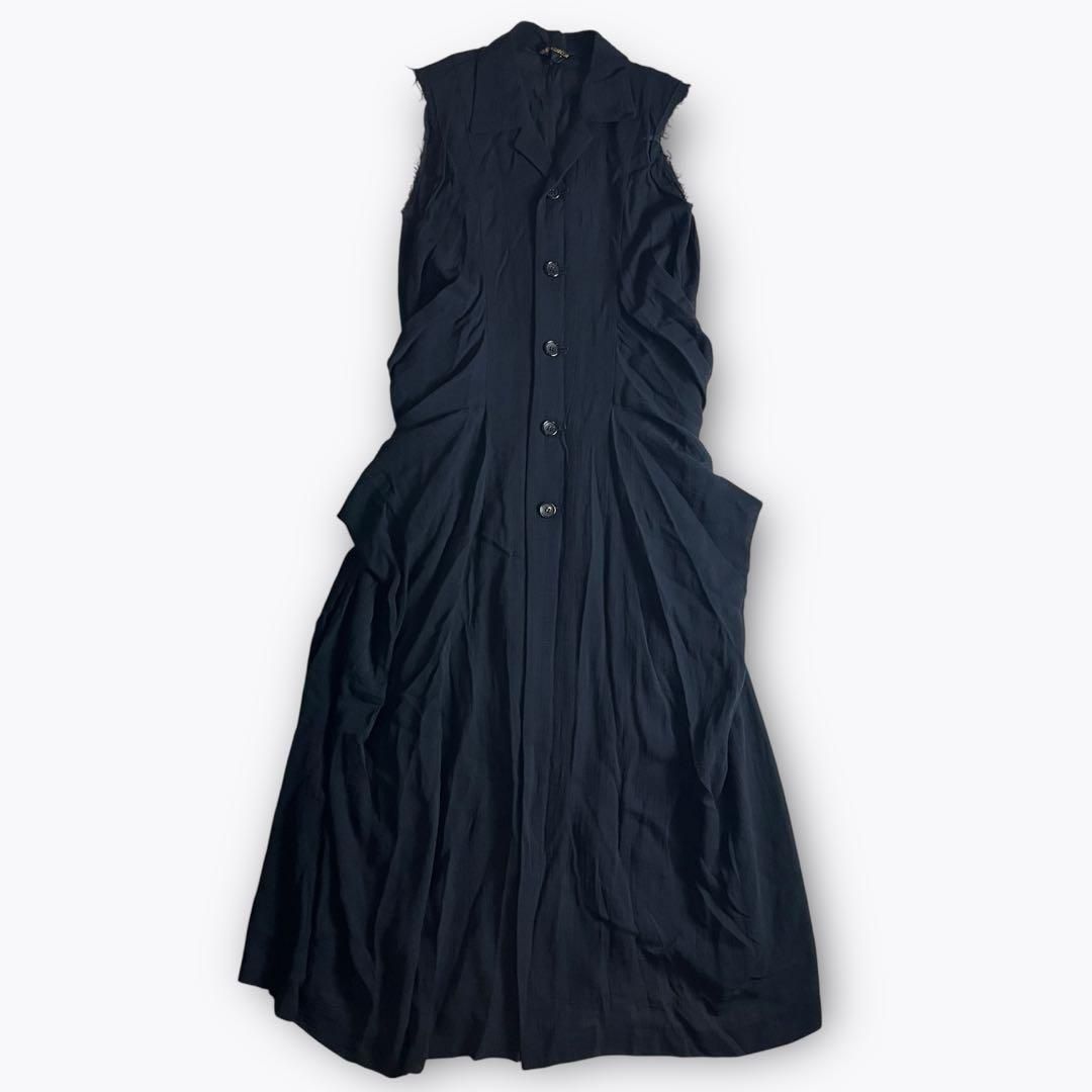 AD1993】COMME des GARCONS ノースリーブワンピース 黒 2000000020334