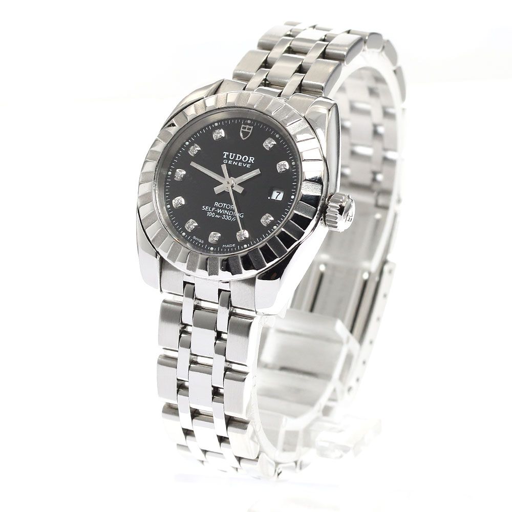 チュードル TUDOR 22010 クラシックデイト 10Pダイヤ 自動巻き レディース_909543