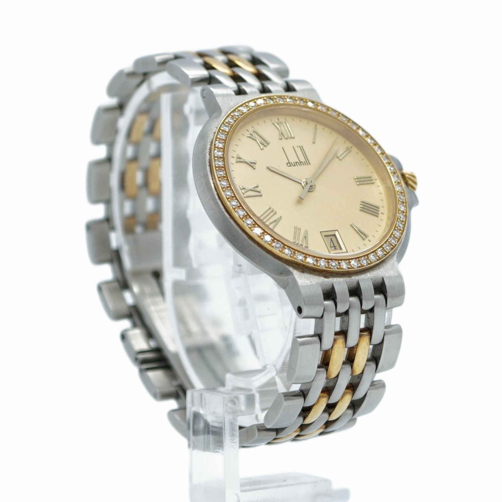 dunhill ダンヒル エリート ゴールド文字盤 メンズ クオーツ