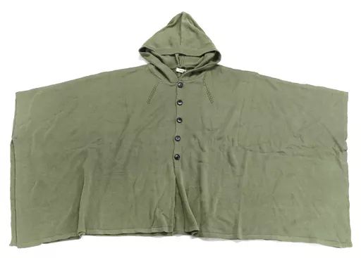 中古】衣類 尾形百之助イメージポンチョカーディガン カーキ