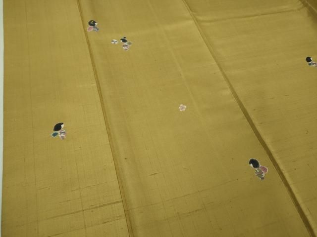 平和屋着物□極上 十日町 名門青柳謹製 赤城紬 草木染 訪問着 絞り