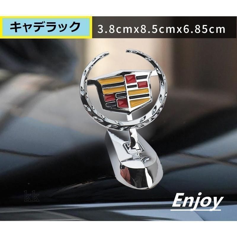 新品 キャデラック Cadillac車ボンネットマーク フロントエンブレム ウ 