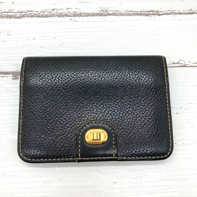 極美品 dunhill ダンヒル 名刺入れ カードケース 黒 付属品完備 dunhill ダンヒル 名刺入れ カード入れ ケース ブラック 黒