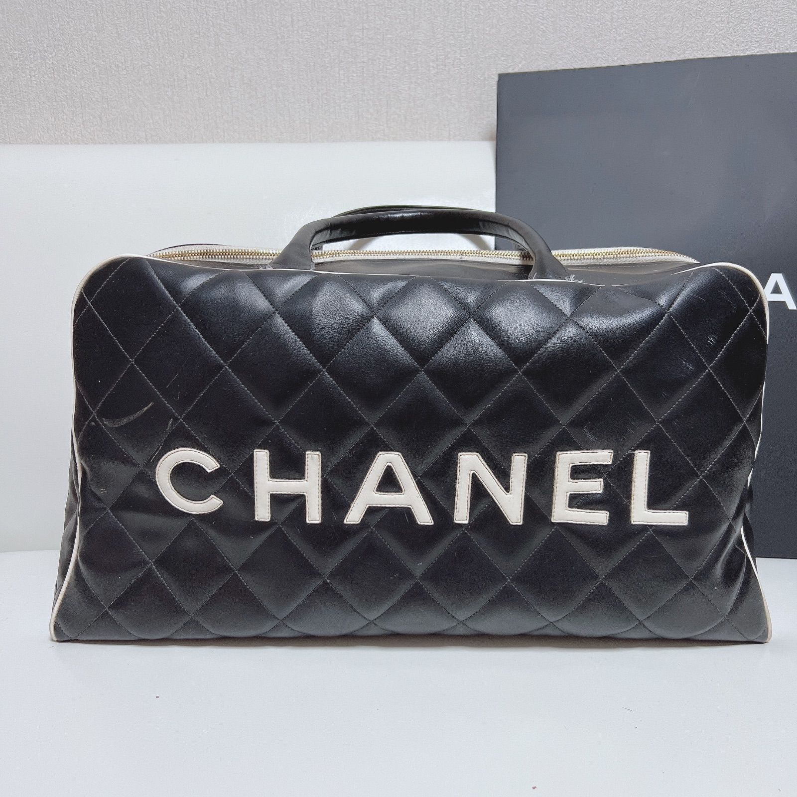 CHANEL(シャネル) スポーツライン マトラッセ ロゴ ボストン
