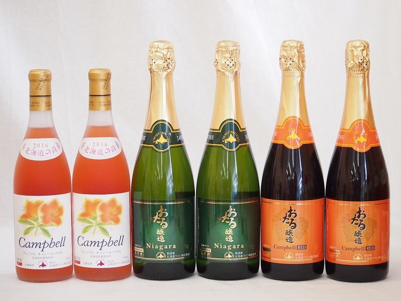 北海道おたるスペシャルワイン6本セット(やや甘口白)720ml×6本 北海道おたるスペシャルワイン6本セット(やや甘口白)720ml×6本