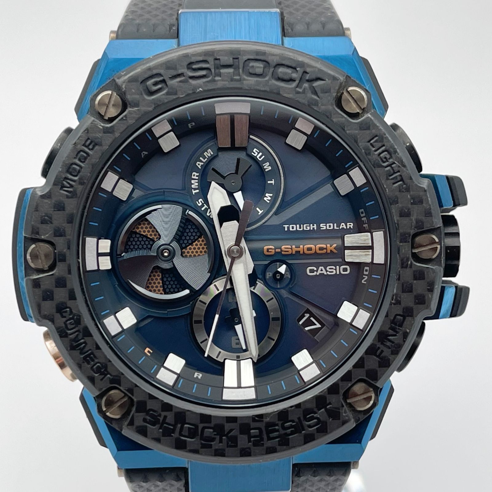 CASIO G-SHOCK G-STEEL GST-B100XB-2AJF カーボンベゼル ブルー ...