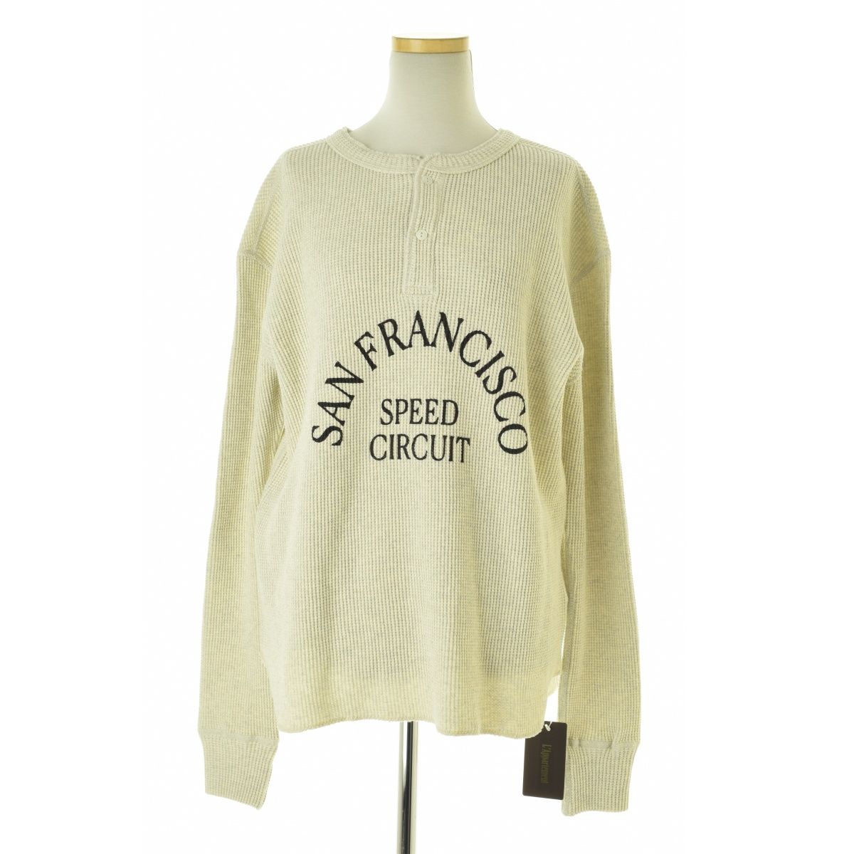 トップス GOOD GRIEF!/SFSC PRINTED HENLEY NECK TOP GOOD GRIEF!/SFSC PRINTED HENLEY NECK TOP