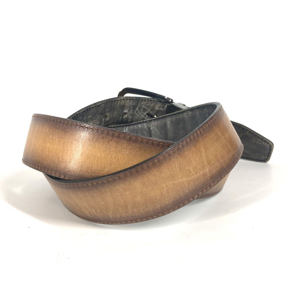 Berluti ベルルッティ　カリグラフィ　レザー　ベルト BERLUTI ベルルッティ カリグラフィ レザー ベルト