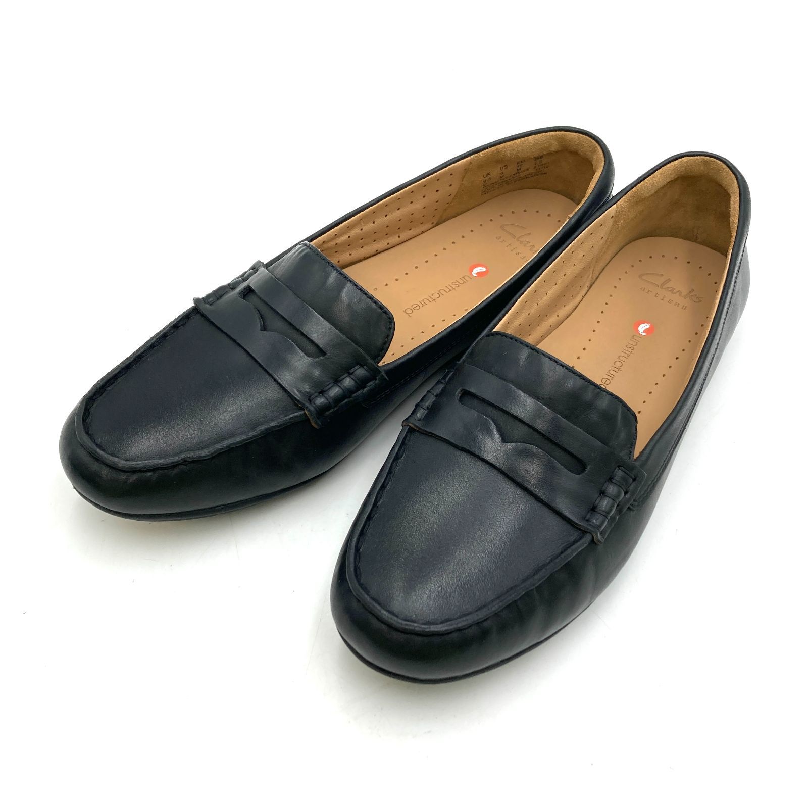 Clarks UNSTRUCTURED クラークス ローファー コインシューズ ブラック 