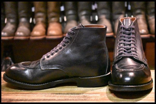 6.5D 良品 15年】レッドウィング 9090 ジラード 黒 ブラック フェザーストーン モックトゥ レースアップ ブーツ redwing  HOPESMORE【DL487】 - メルカリ