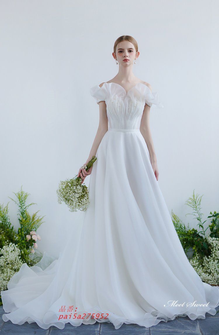 ホワイト米 オーガンジー