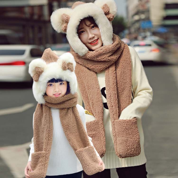 希少! 00s archive Y2K ファーフードマフラー 帽子 耳 希少! 00s archive Y2K ファーフードマフラー 帽子 耳