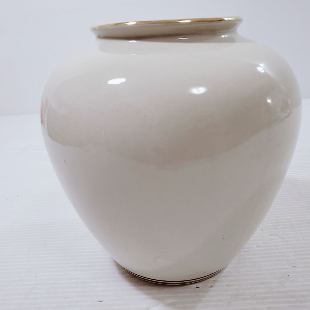 九谷焼 陶宝堂 花生 花器 陶器 花瓶 レトロ インテリア