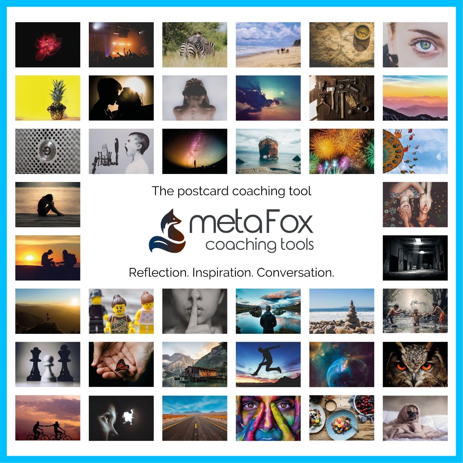 Pack Postcard | 52 cards Emotions for coaching and of therapy | World Master your emotions The and develop your metaFox emotional