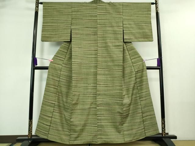 平和屋本店■極上　郡上紬　草木染　横縞　逸品　DZAA7404kh5 平和屋本店□極上 郡上紬 草木染 横縞 逸品 DZAA7404kh5 - メルカリ