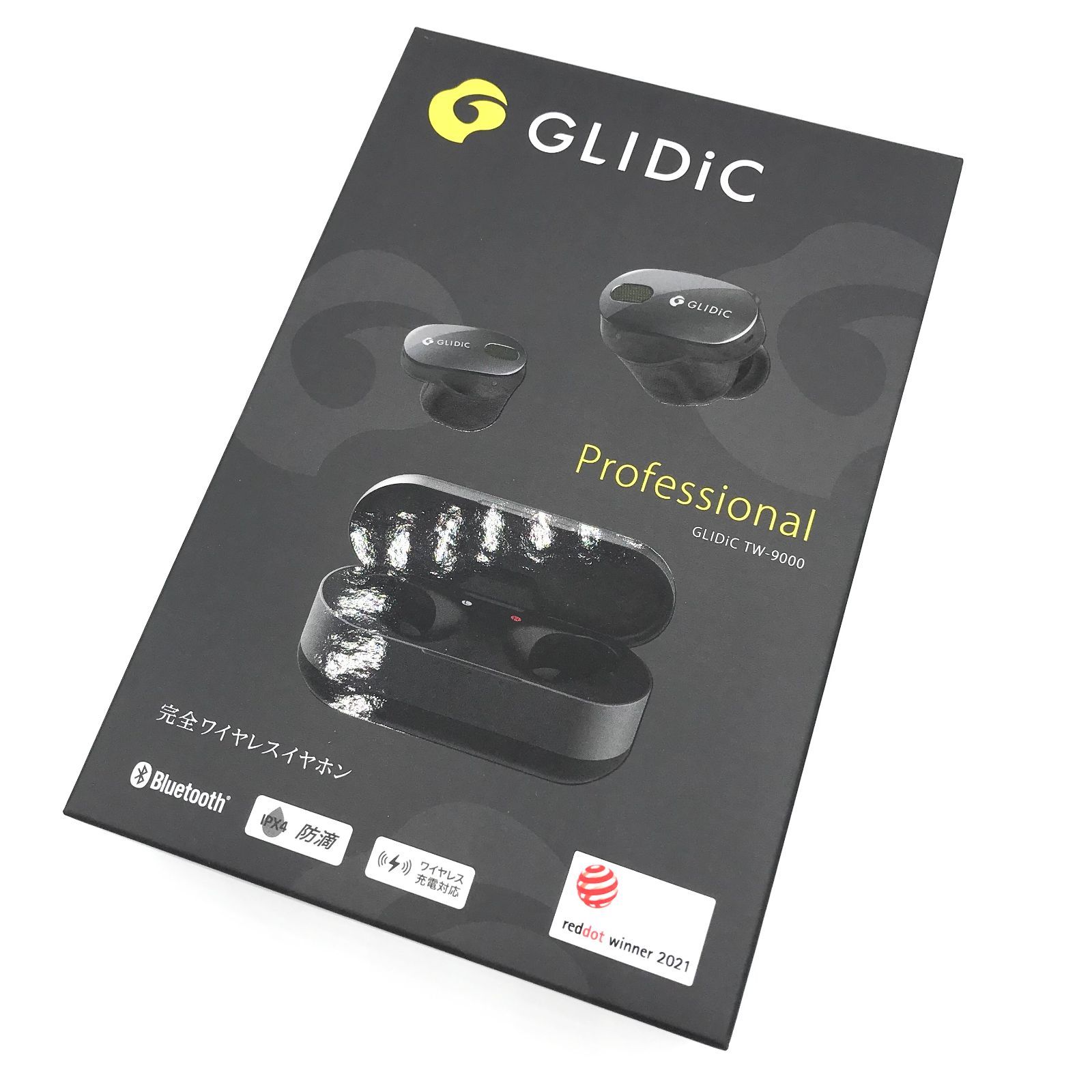 ▽【新品未使用】GLIDiC TW-9000 完全ワイヤレスイヤホン メタリック 